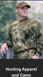Hunting camo apparel and clothing